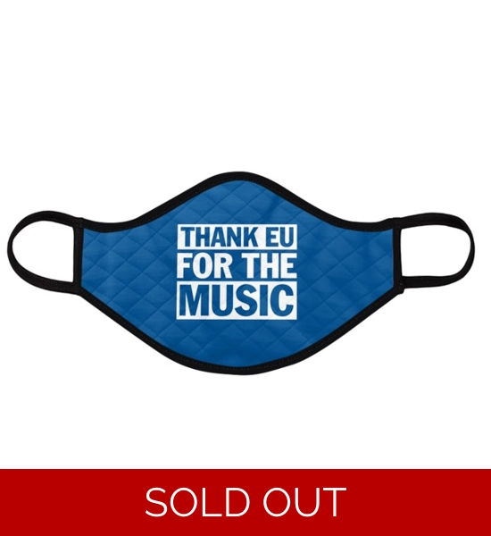 'Thank EU for the Music' proms facemask